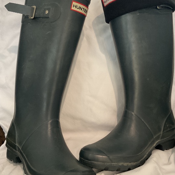 Hunter Wide Calf Rain boots size 7 - Picture 9 of 10